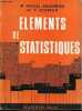 Elements de statistiques.. Falguières M.Pascal & Stapfer Y.