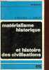 "Matérialisme historique et histoire des civilisations - Collection "" problèmes n°5 "".". Pelletier Antoine & Goblot Jean-Jacques