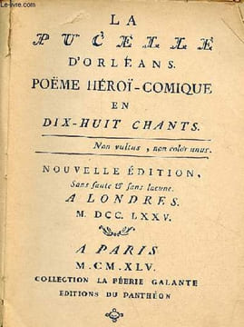 La Pucelle d'Orléans poëme héroï-comique en dix-huit chants - Exemplaire n°536/2000.. Collectif