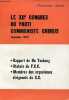 Le XIIe congres du parti communiste chinois (septembre 1982) - Rapport de Hu Yaobang - statuts du P.C.C. - membres des organismes dirigeants du C.C.. ...