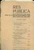 Tiré à part de Res Publica n°1 volume XVI 1974 - Rationalité et irrationalité politiques : les contradictions de l'Unité Populaire chilienne par ...