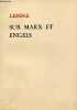 Sur Marx et Engels.. Lenine