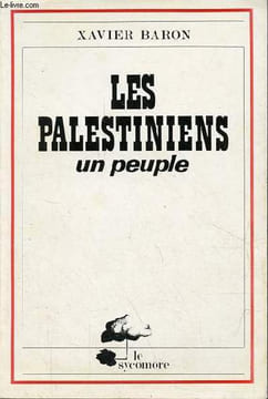 Les palestiniens un peuple.. Baron Xavier