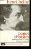 Pages choisies - Collection les classiques du peuple.. Heine Henri