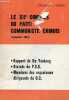 Le XIIe congr&egrave;s du parti communiste chinois (septembre 1982) - Rapport de Hu Yaobang - statuts du P.C.C. - membres des organismes dirigeants du C.C.. ...