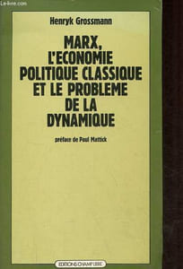 Marx, l'économie politique classique et le probleme de la dynamique.