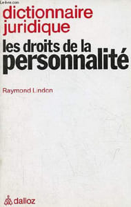 Dictionnaire juridique les droits de la personnalité.