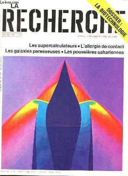 La Recherche n°147 septembre 1983 - La durée de la vie dans les pays industrialisés - les poussieres sahariennes - l'allergie de contact - les ...