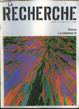 La Recherche n°50 novembre 1974 - L'avenir de la science - vénus - la vitamine d - l'autostimulation du systeme nerveux central - la philosophie des ...