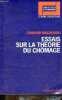 Essais sur la théorie du chômage - Collection perspectives de l'économique.. Malinvaud Edmond