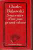 Souvenirs d'un pas grand-chose - Collection les cahiers rouges n°153.. Bukowski Charles