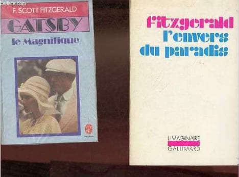 Lot de 2 livres de F.Scott Fitzgerald : Gatsby le magnifique, grasset livre de poche n°900, 1986 + L'envers du paradis, gallimard collection ...