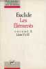 Les éléments - Volume 2 - Livres V-VI : proportions et similitude, Livres VII-IX : arithmétique - Collection bibliothèque d'histoire des sciences.. ...