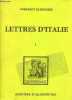 "Lettres d'Italie - Tome 1 - Collection "" les introuvables "".". Président de Brosses