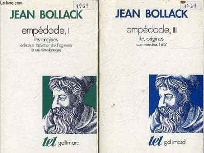 Empédocle - Tome 2 + Tome 3 (2 volumes) - Tome 2 : Les origines édition et traduction des fragments et des témoignages - Tome 3 : les origines commentaires 1 et 2 - Collection Tel n°202-203.