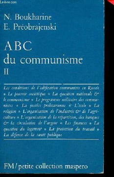 ABC du communisme - tome 2 - Petite collection maspero n°33.. Boukharine Nicolas & Préobrajensky Eugène