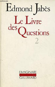 Le livre des questions - Tome 2 : Yaël, Elya, Aely, (El, ou le dernier livre) - Collection l'imaginaire n°214.. Jabès Edmond