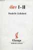 "Dire I-II - Collection "" Change "".". Collobert Danielle