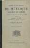 Cours élémentaire de métrique grecque et latine professé à la faculté des lettres - Nouvelle édition.. Havet Louis & Duvau Louis