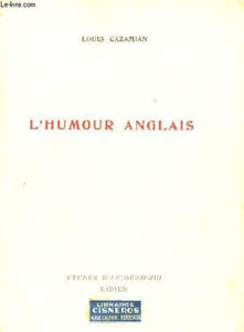 L'humour anglais - Collection études d'aujourd'hui.