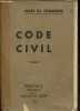 Code civil - hors du commerce.. Collectif