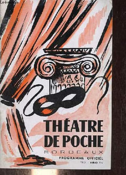 Programme officiel théatre de poche Bordeaux - Saison 1960.. Collectif