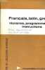 Horaires, programmes, instructions français - latn - grec - 1967. - Brochure n°64 pg.. Ministère de l'éducation nationale