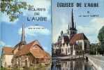 Eglises de l'Aube - Tome 1 + Tome 2 (2 volumes).. Marsat André