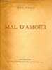 Mal d'amour - Collection des prix goncourt .. Fayard Jean