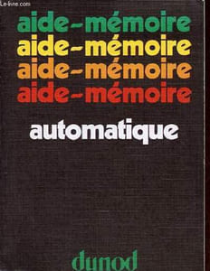 "Automatique - Collection "" aide-mémoire ""."
