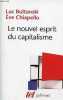 "Le nouvel esprit du capitalisme - Collection "" Tel "" n°380.". Boltanski Luc & Chiapello Eve