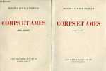 Corps et ames - Tome 1 + Tome 2 (2 volumes) - Exemplaire n&deg;1426/3000 sur grand v&eacute;lin des papeteries de serri&egrave;res.. Van der Meersch Maxence