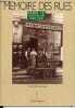 Memoire des rues - Paris 12e arrondissement 1900-1940.. Beniza Sari Ghali