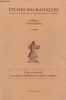 Etudes Balkaniques Cahiers Pierre Belon n°3 1996 - Unité et diversité des cultures populaires du Sud-Est européen.. Collectif