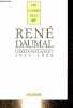 Correspondance - Tome 1 : 1915-1928 - Collection les cahiers de la nrf.. Daumal René