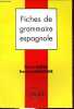 Fiches de grammaire espagnole.. Barbier Alyette & Randouyer Françoise