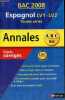 Annales 2008 - Sujets corrigés - Espagnol LV1-LV2 toutes séries - Abc bac n°24.. Duru Sylvie