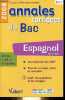 Annales corrigées du bac 2008 - Espagnol LV1 et LV2 - Séries L, ES, S et techno.. Dautrey-Aubry Mireille