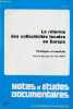 Notes et études documentaires n°4755 1984-5 - La réforme des collectivités locales en Europe, stratégies et résultats, sous la direction de Yves ...