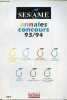 Sesame annales concours 93/94.. Collectif