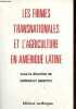 Les firmes transnationales et l'agriculture en Amérique latine.. Arroyo Gonzalo