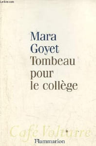 Tombeau pour le collège - Collection café voltaire.