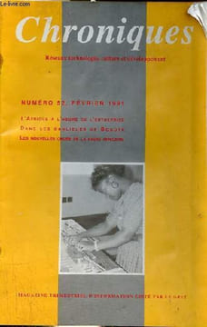 Chroniques réseaux technologie, culture et développement n°52 février 1991 - Le maracuja de Bujumbura (Burundi) - au royaume de la récupération ...