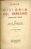 Curso de historia del derecho - Octavia edicion corregida.. Sanchez Galo
