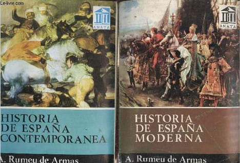 Historia de Espana moderna y contemporanea - 2 volumes - Volumen 1 : Historia de Espana moderna - Volumen 2 : Historia de Espana contemporanea.. Rumeu ...