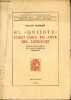 "El "" Quijote "" como obra de arte del lenguaje - Segunda edicion espanola refundida y aumentada reimpression - Revista de filologia espanola anejo ...