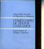 Comentario de textos literarios.. Jos&eacute; Rico Verdu