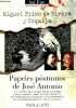 Papeles postumos de José Antonio - Coleccion Asi Fue la historia rescatada n°9.. Miguel Primo de Rivera y Urquijo
