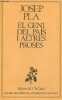 El geni del pais i altres proses - Coleccion los millors obres de la literatura catalana n°72.. Pla Josep