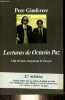 Lecturas de Octavio Paz - VIII premio anagrama de ensayo - 2a edicion - Coleccion Argumentos n°59.. Gimferrer Pere